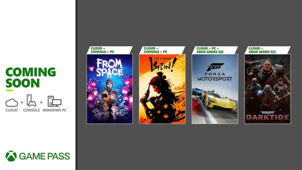 Xbox Game Pass 2023 Octobre