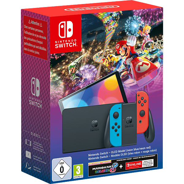 Console Nintendo Switch Oled Edition Mario Kart 8 Deluxe Pack