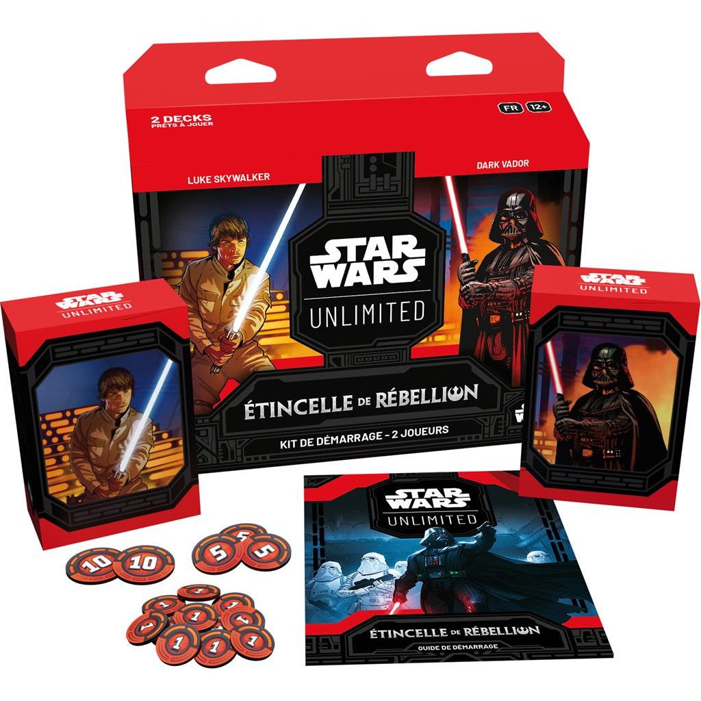 Star Wars Unlimited Etincelle De Rebellion Kit De Demarrage 2 Joueurs