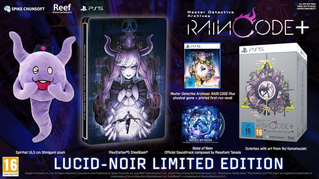 Master Detective Archives Rain Code Plus Edition Lucid Noir PS5