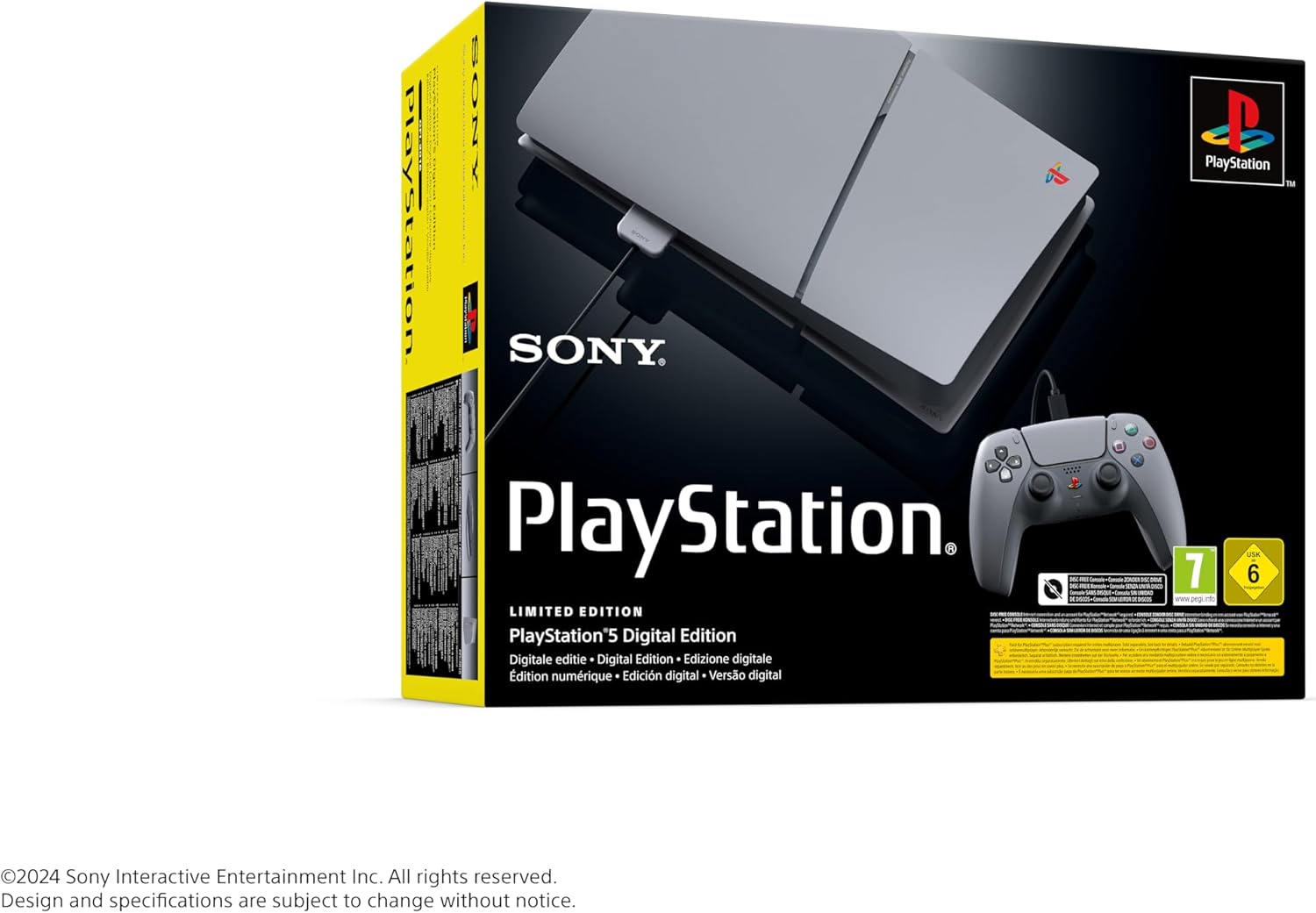 Lot 30e Anniversaire PlayStation : Manette DualSense Edge + Portal - édition Limitée Grise
