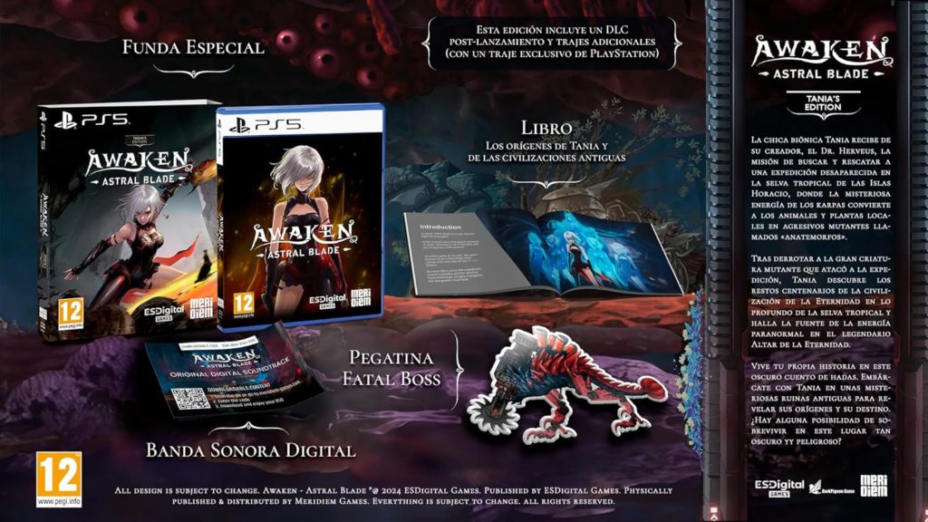 Awaken Astral Blade Tanias Edition PS5 Spanish