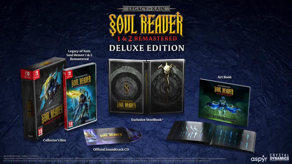 Legacy Of Kain Soul Reaver 1 2 Remastered Edition Deluxe Switch
